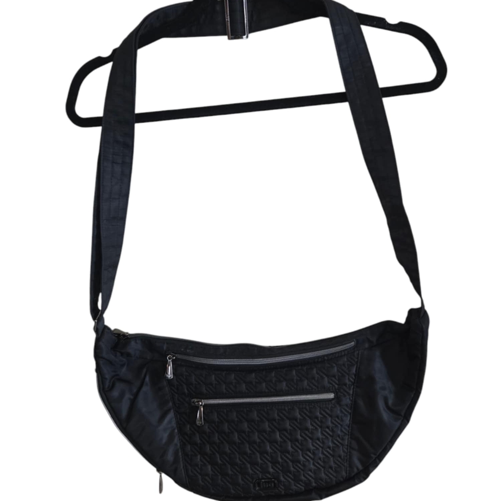 Black Quilted Crossbody Bag